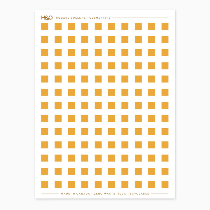 Square Bullets Stickers