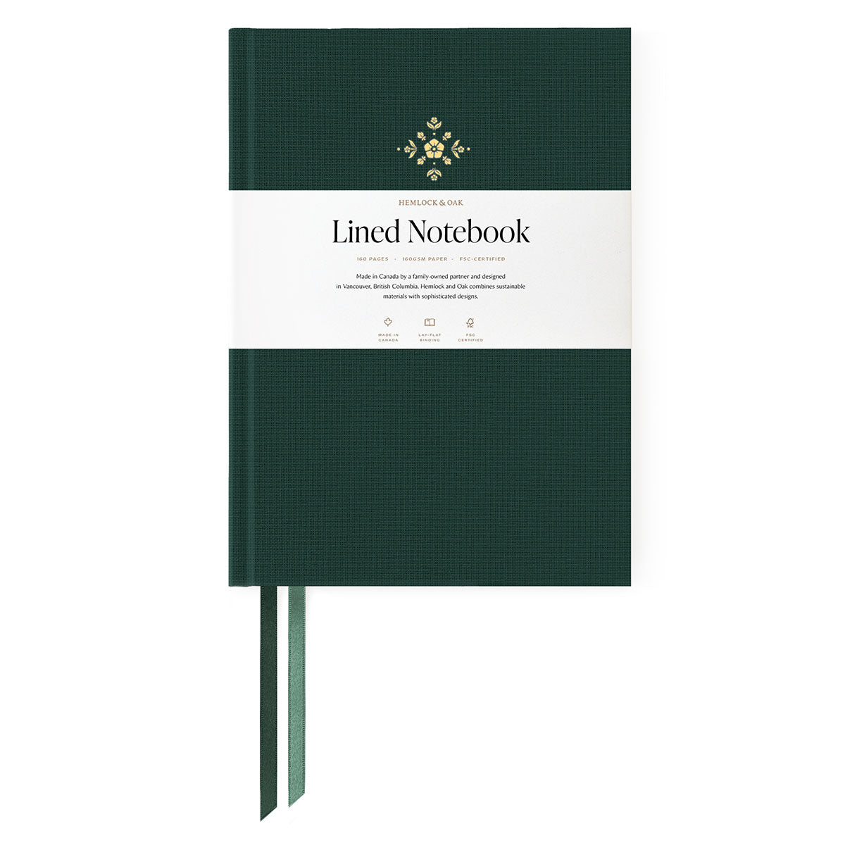Notebooks (Imperfect) Deep Forest - Lined Paper - Jardin Foil #color_ Deep Forest - Lined Paper - Jardin Foil