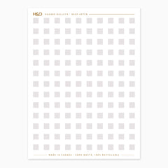 Square Bullets Stickers