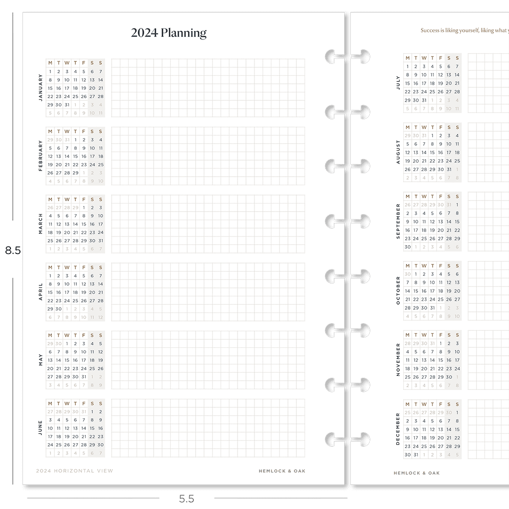 Planner inserts