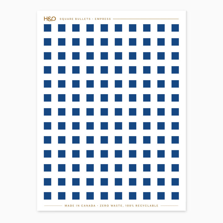 Square Bullets Stickers