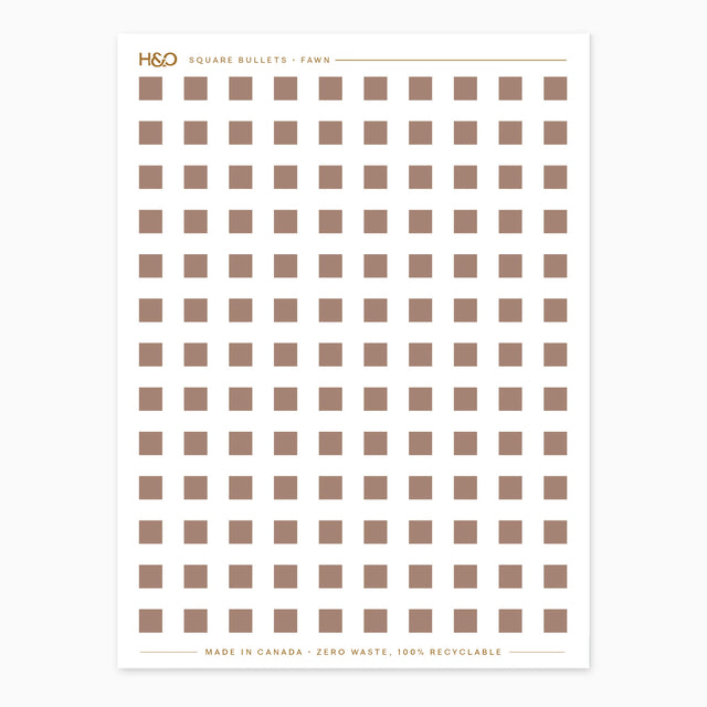 Square Bullets Stickers