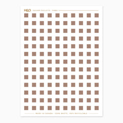 Square Bullets Stickers