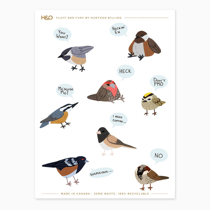 Fluff and Fury Stickers