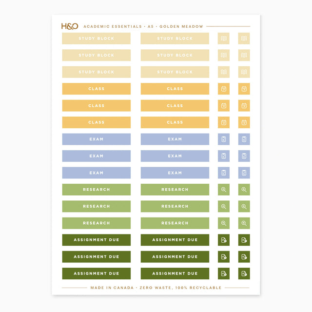 Academic Essential Stickers
