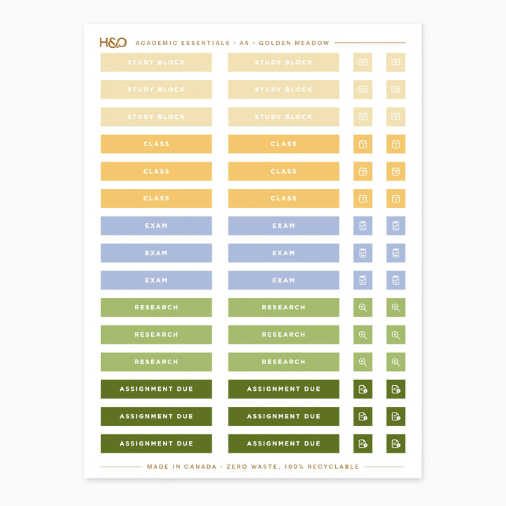 Academic Essential Stickers