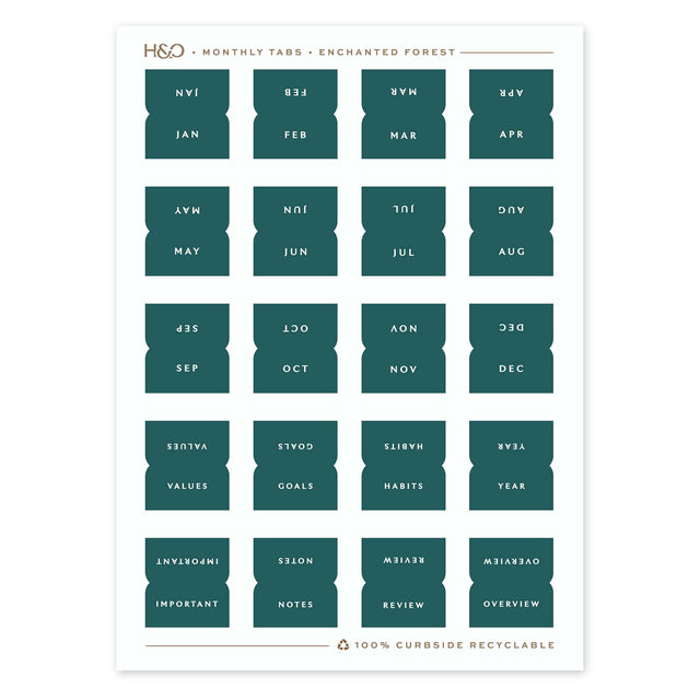 Monthly Tabs
