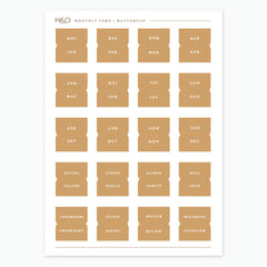 Monthly Tabs