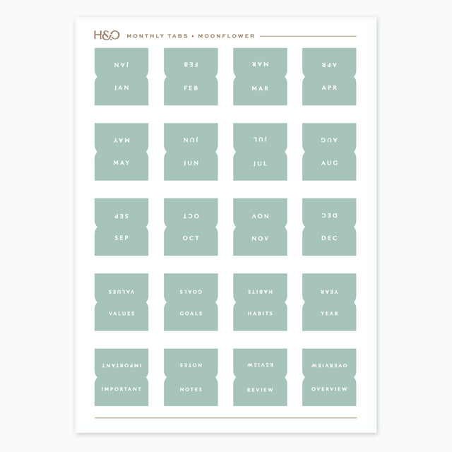 Monthly Tabs