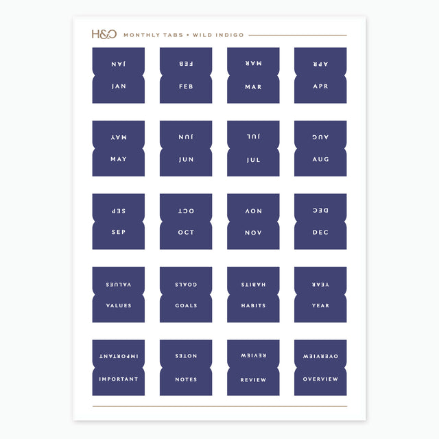 Monthly Tabs