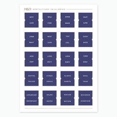 Monthly Tabs