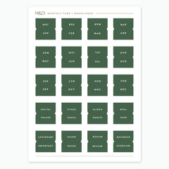 Monthly Tabs
