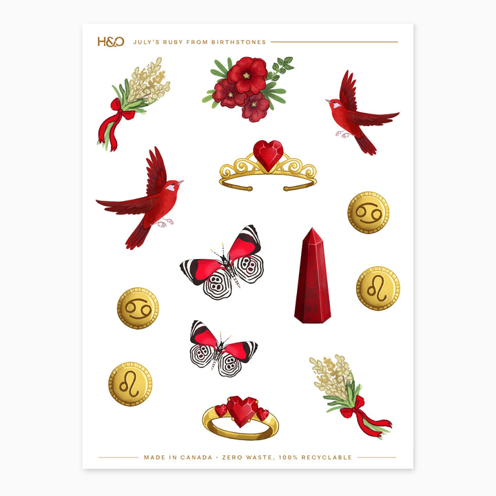Birthstones Stickers