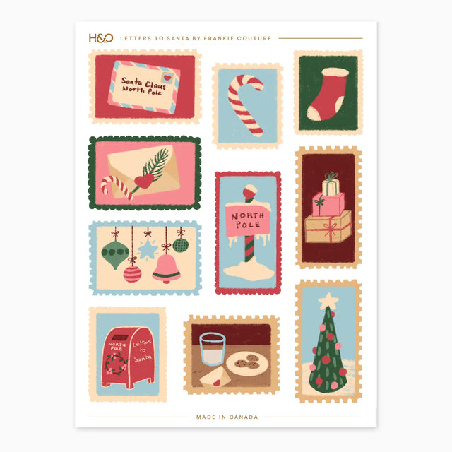 Letters to Santa Stickers