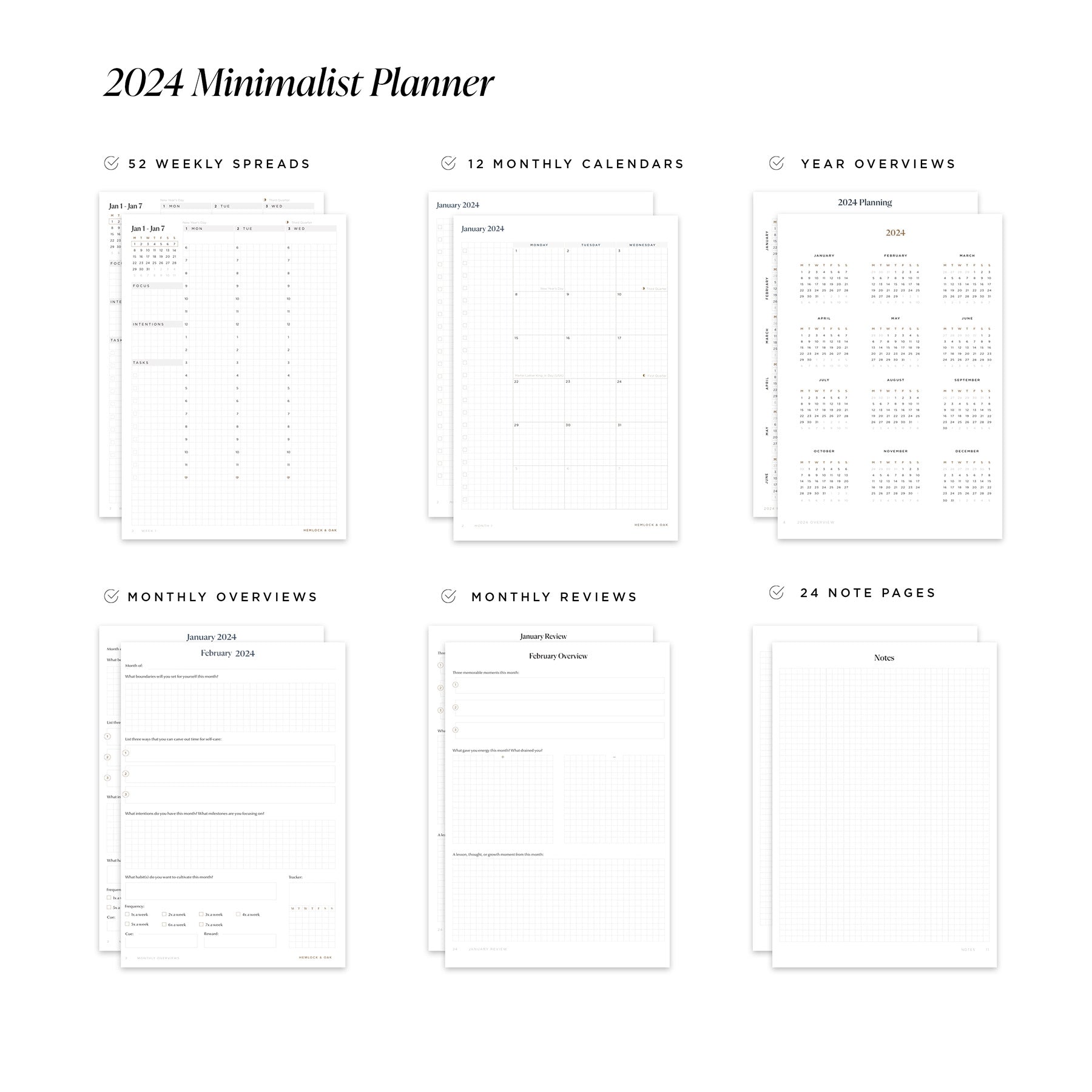 2024 Minimalist Planner (Imperfect)