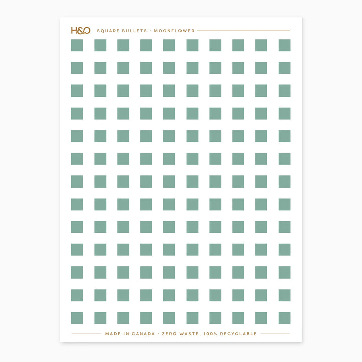 Square Bullets Stickers