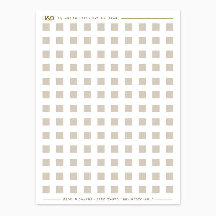 Square Bullets Stickers