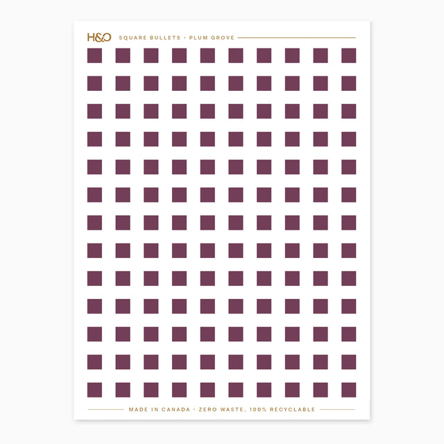 Square Bullets Stickers