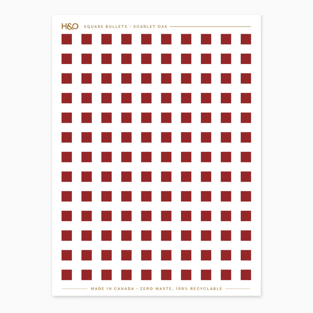 Square Bullets Stickers