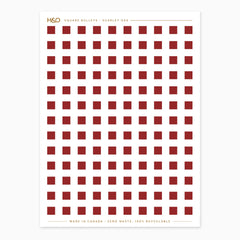 Square Bullets Stickers
