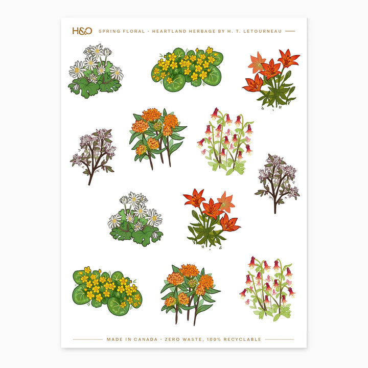 Spring Florals - Heartland Herbage Stickers