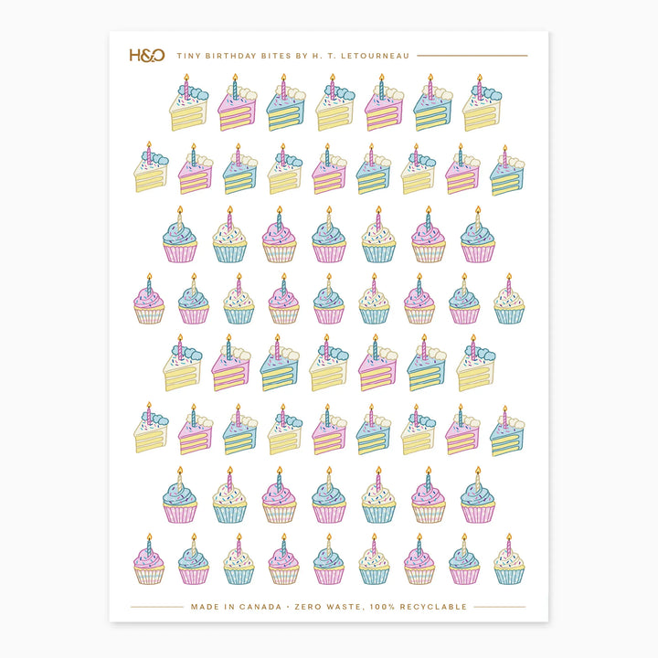 Tiny Birthday Bites Stickers
