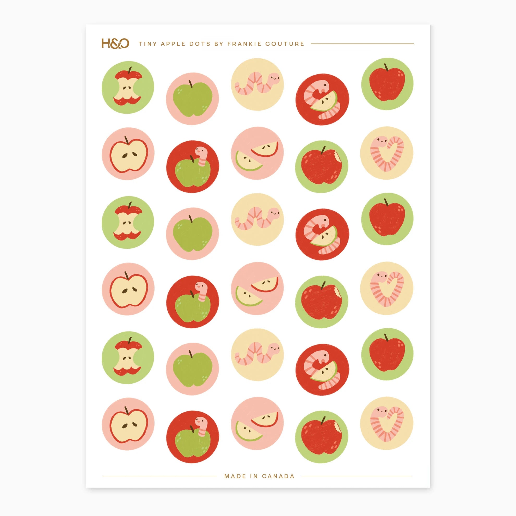 Tiny Apple Dots Stickers