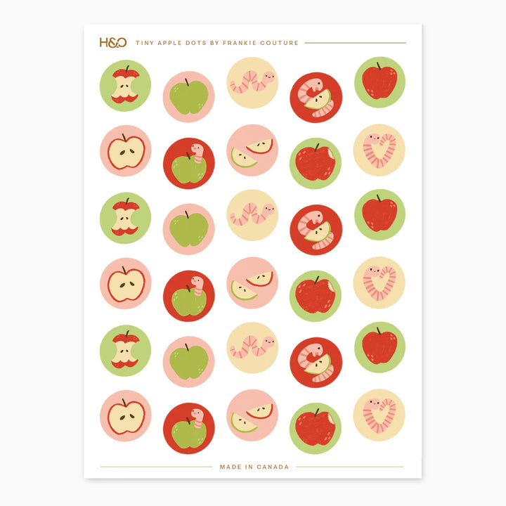 Tiny Apple Dots Stickers