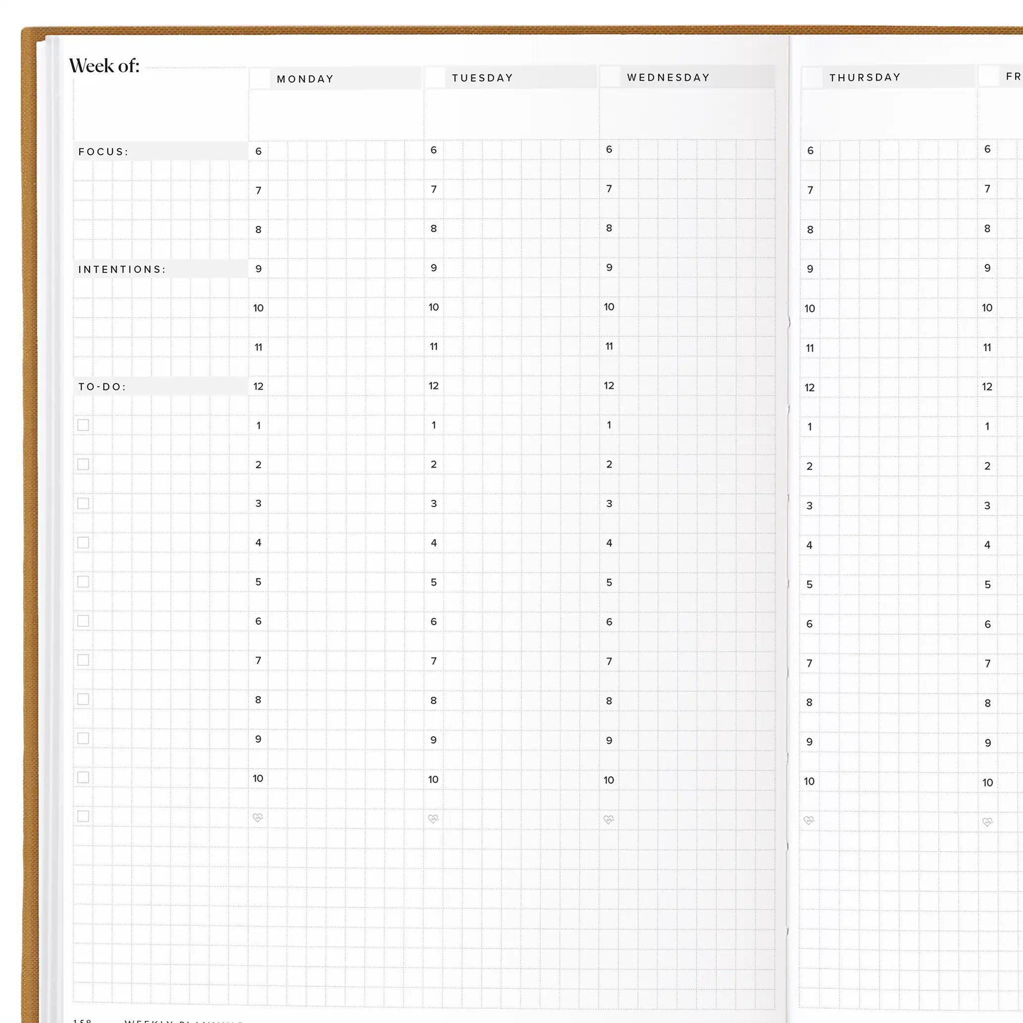 Undated Weekly Planner (Imperfect) #color_