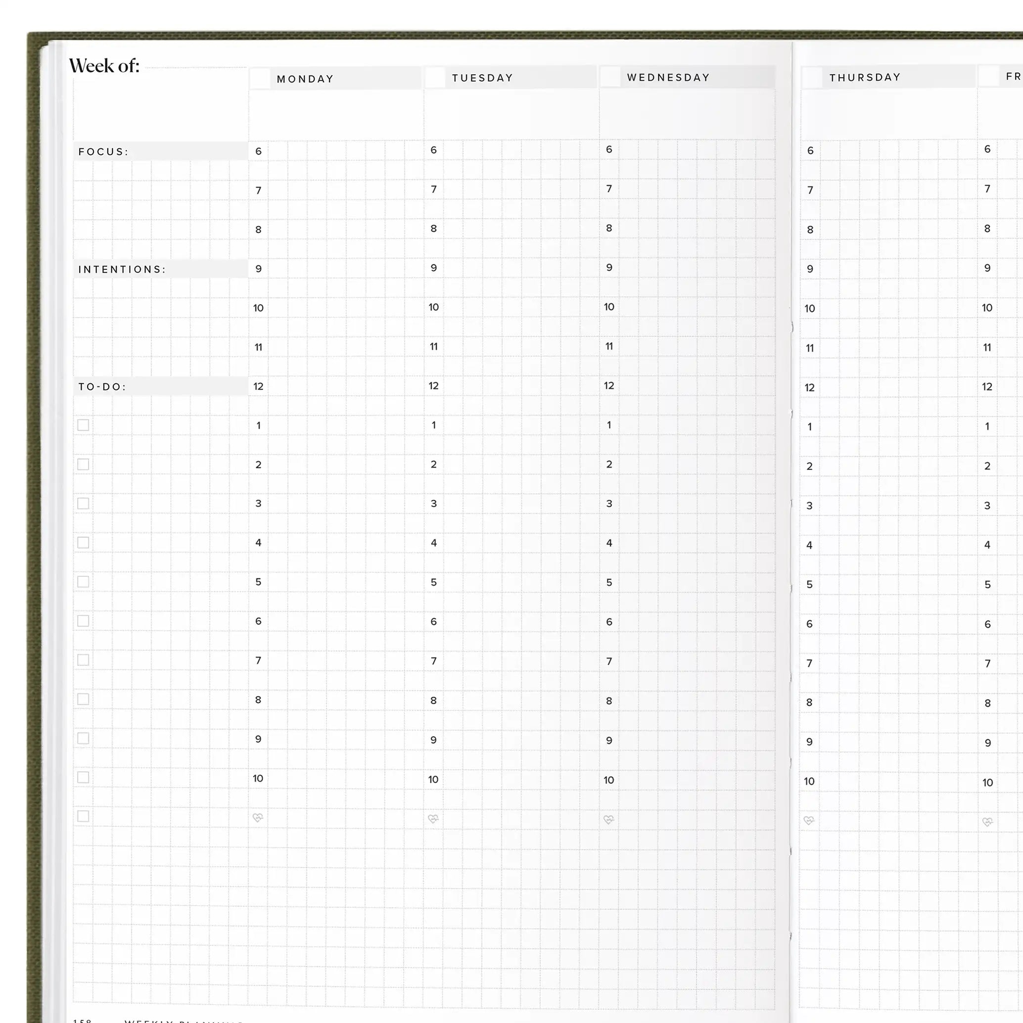 Undated Weekly Planner (Imperfect) #color_