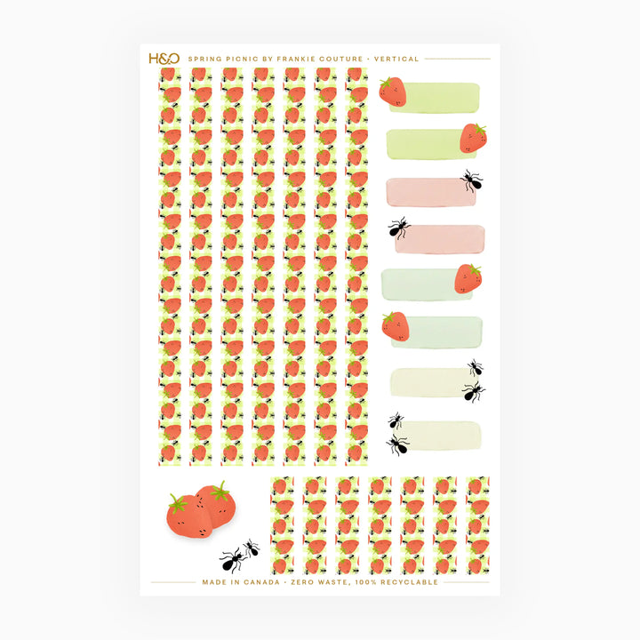 Spring Picnic - Vertical Stickers