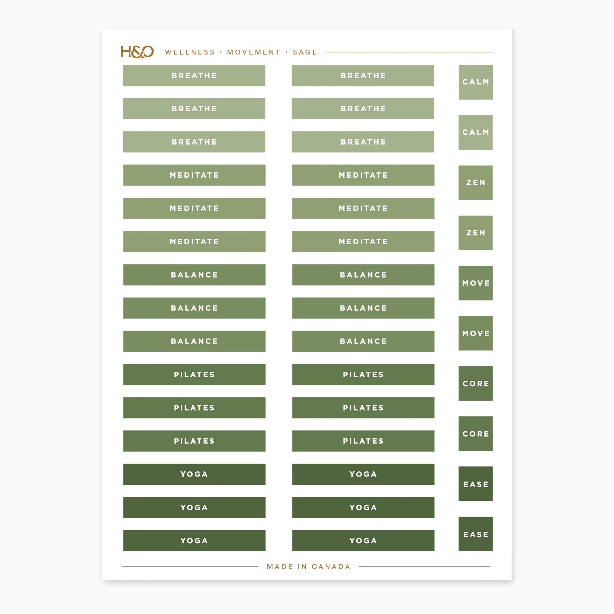 Wellness Movement Stickers