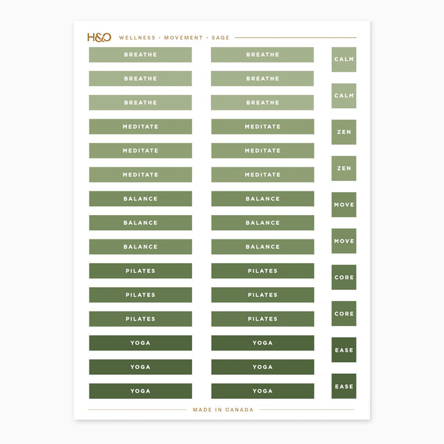 Wellness Movement Stickers
