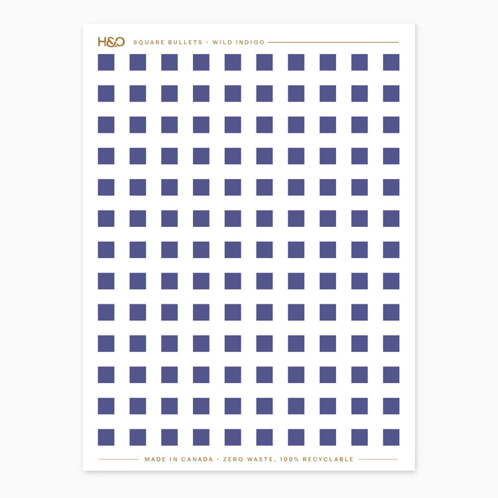 Square Bullets Stickers