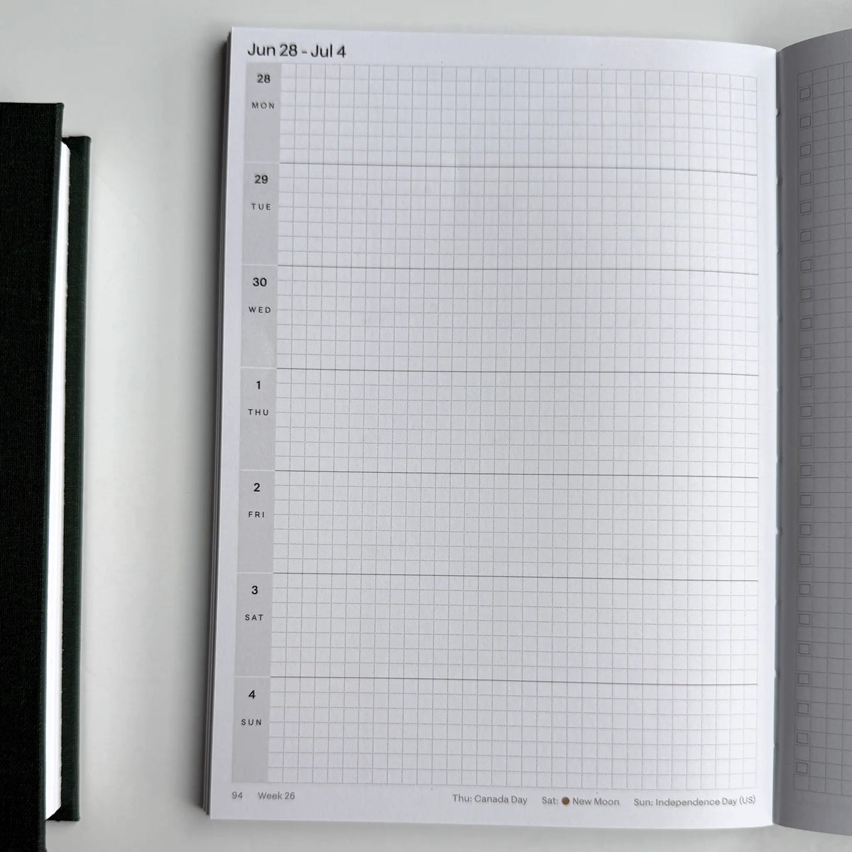 2027 A5 Minimalist Horizontal Planner (Cloth Flex, Heritage 120gsm)