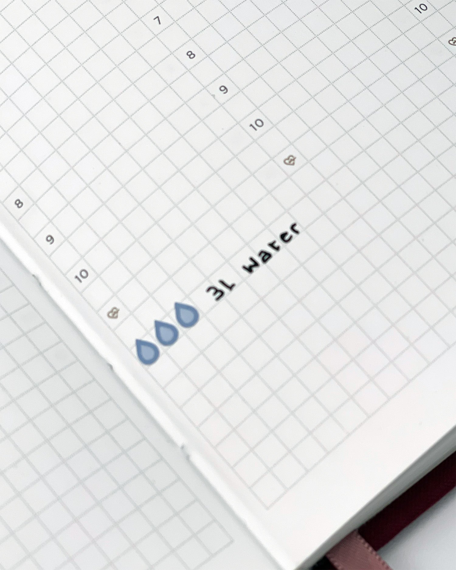 Hydration planner stickers, Hemlock & Oak