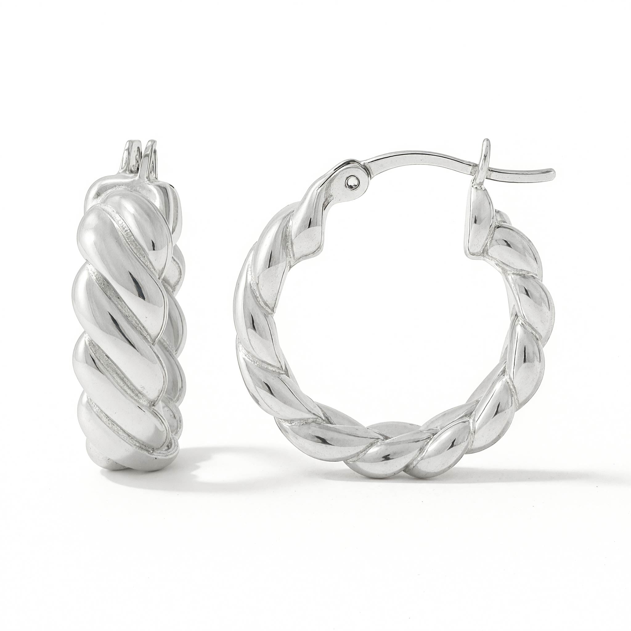 Brioche Twist Hoop Earrings