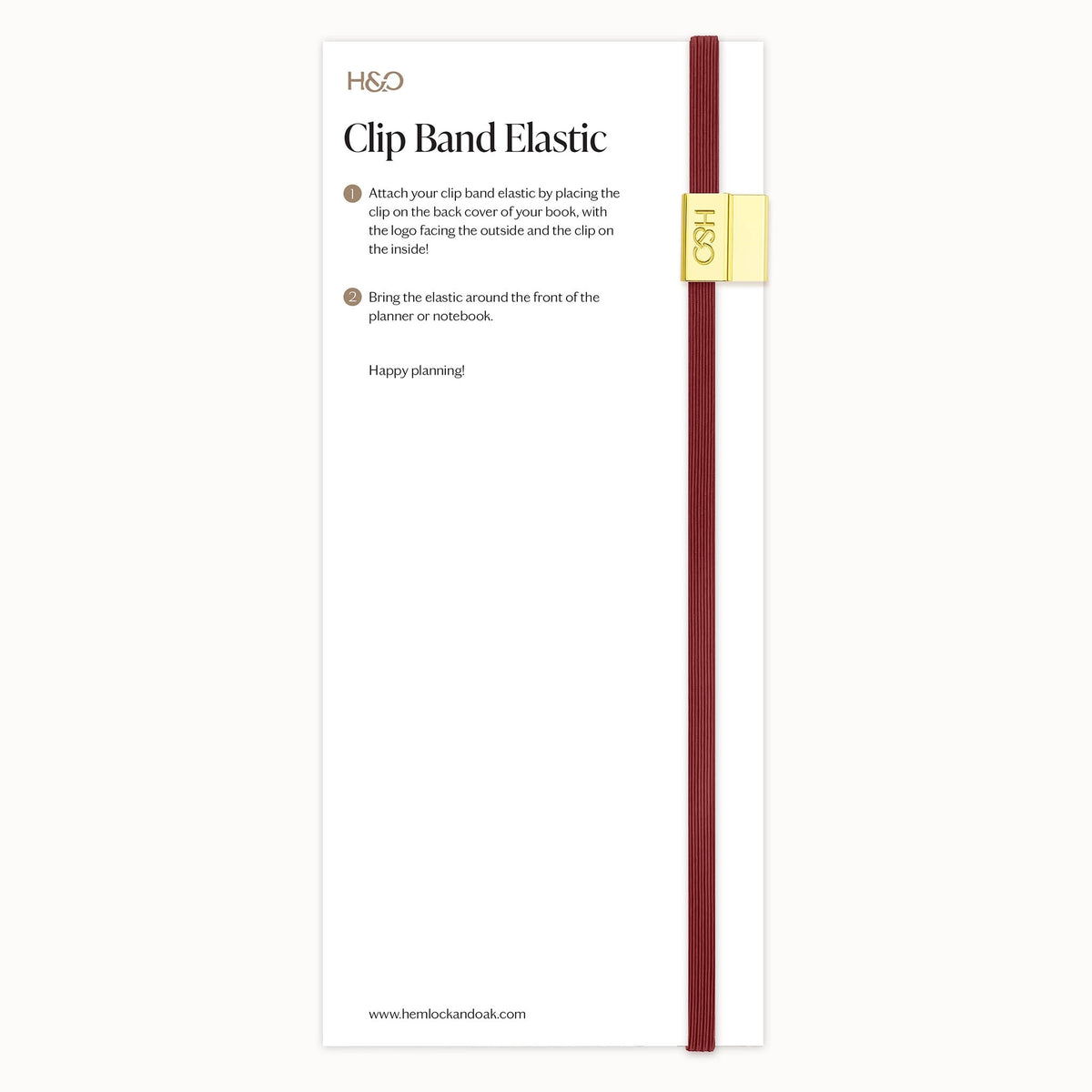 Clip Band Elastics in Scarlet Oak #color_scarlet oak