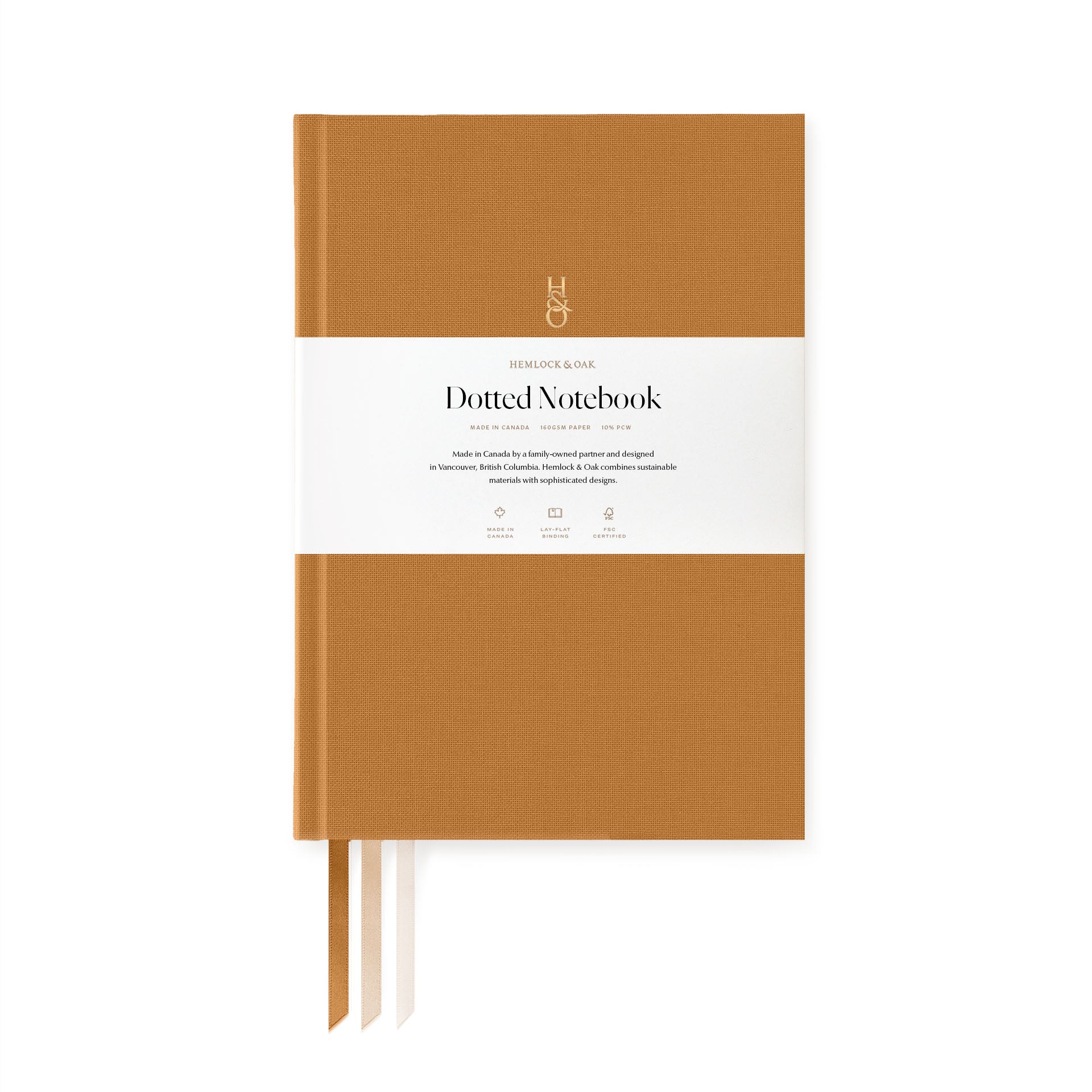 Notebooks (Imperfect) Marigold - Dotted Paper - Vertical Logo Foil #color_ Marigold - Dotted Paper - Vertical Logo Foil