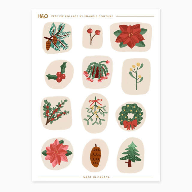Festive Foliage Stickers