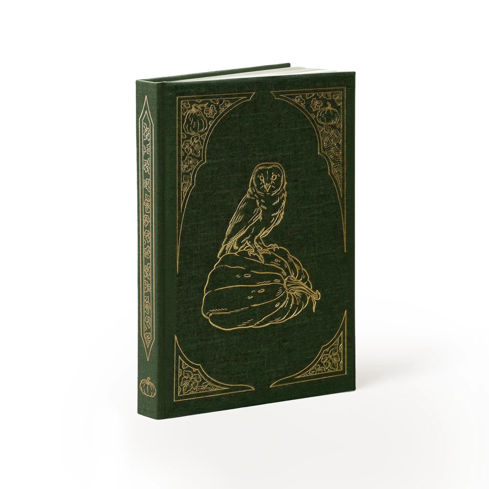 Harvest Vigil Dotted Notebook (150gsm, Hardcover) - Cloth-Bound Hardcover Notebook Made in Canada