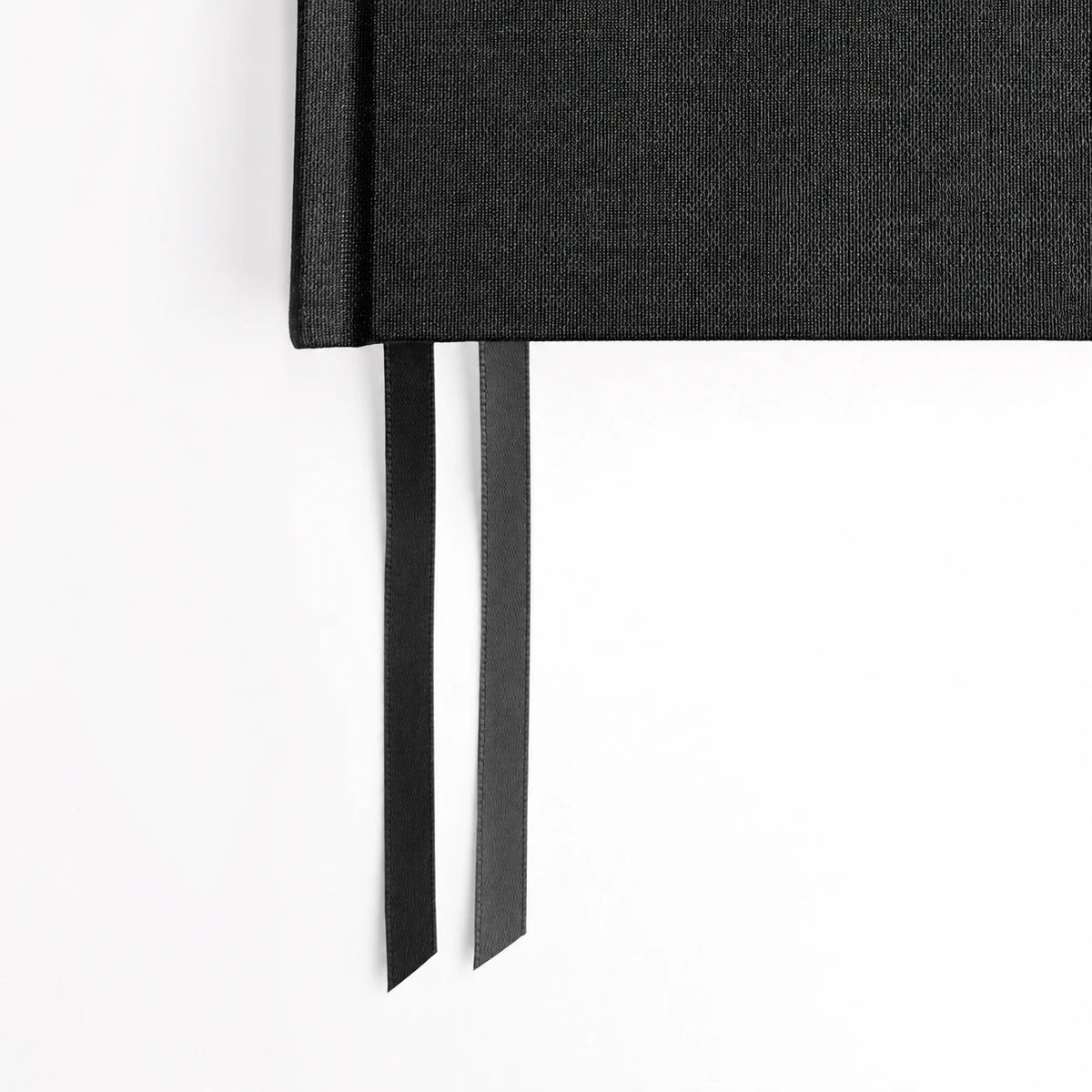 Hemlock & Oak Charbon cloth hardcover with two tonal ribbon bookmarks #color_charbon