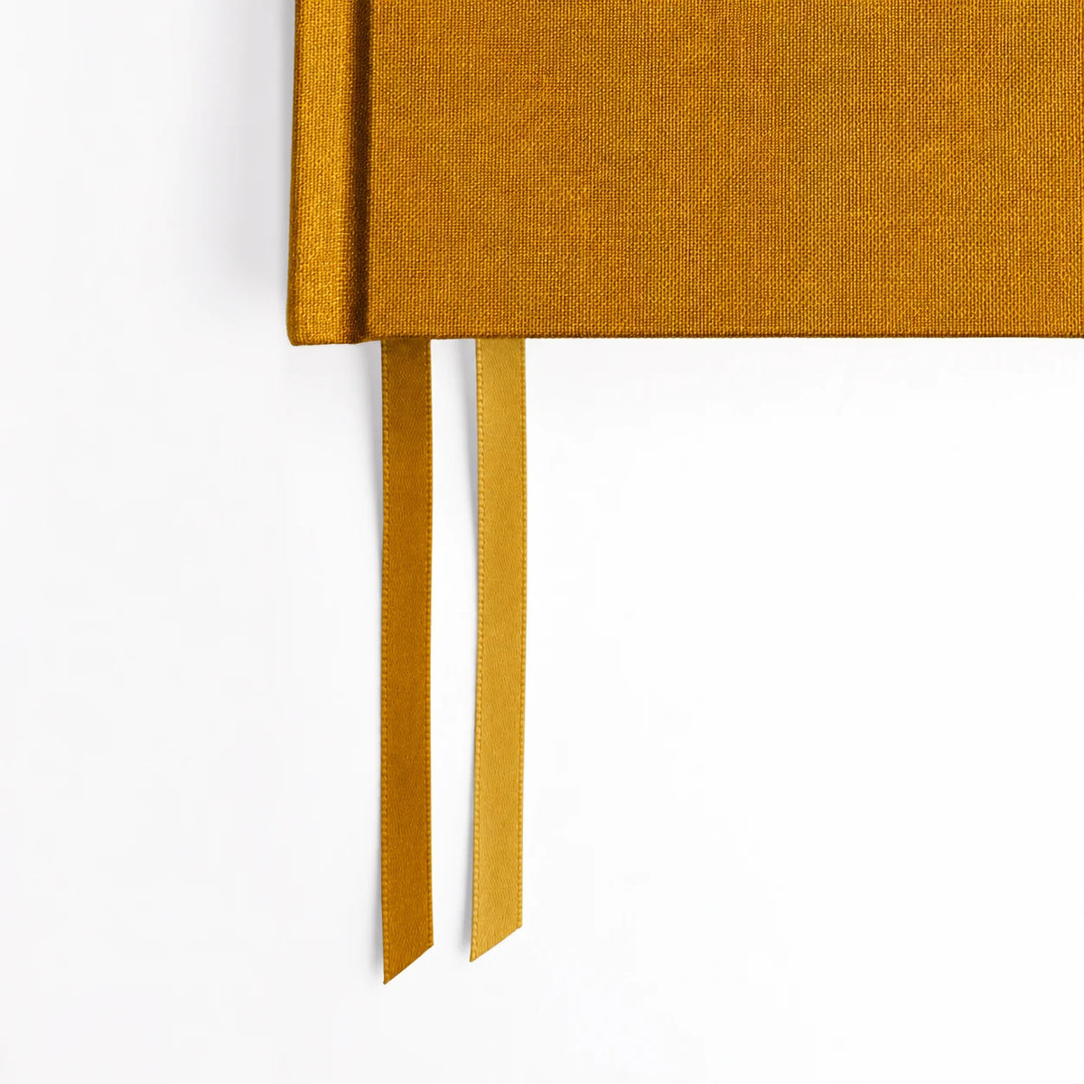 Hemlock & Oak Clementine cloth hardcover with two tonal ribbon bookmarks #color_clementine