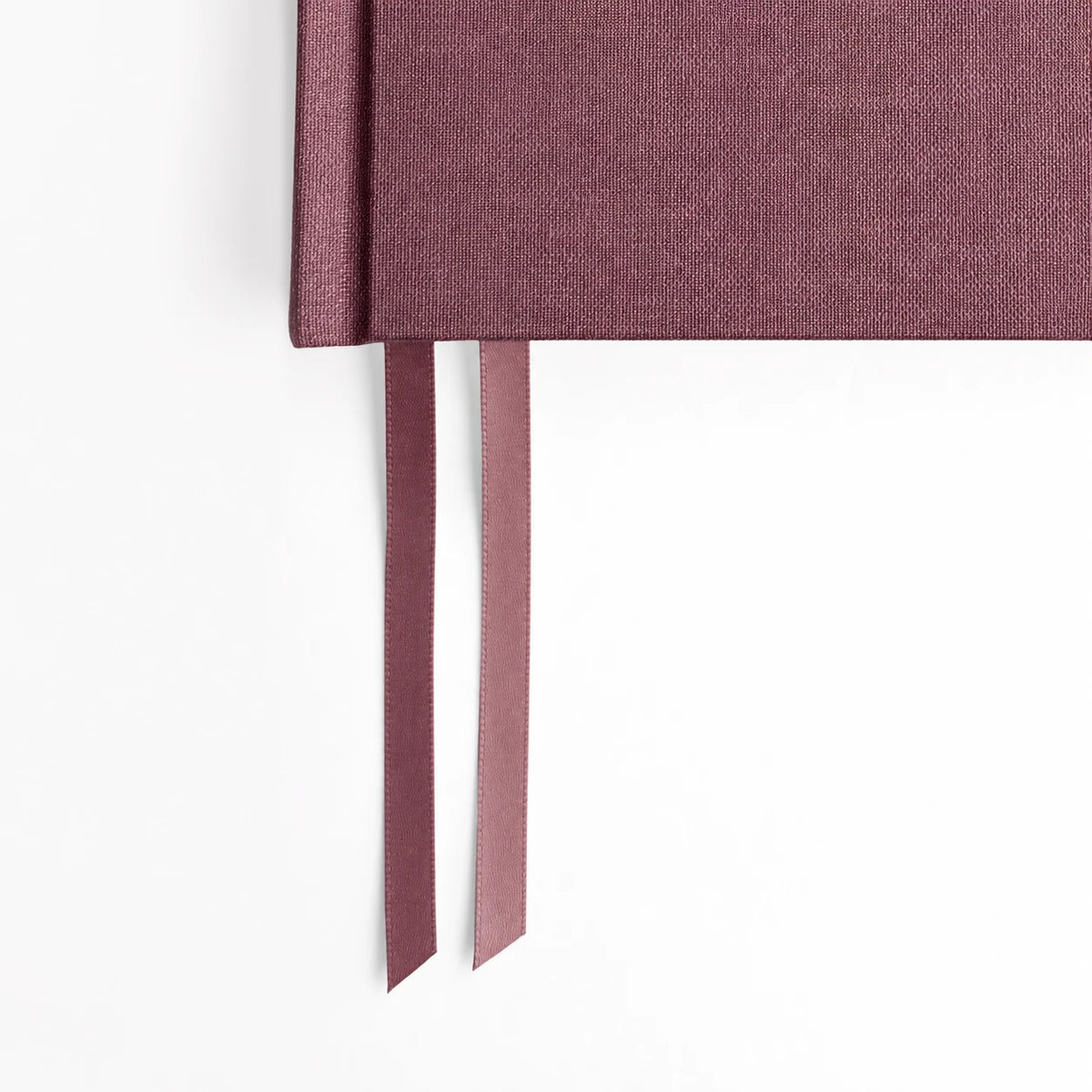 Hemlock & Oak Wild Rose cloth hardcover with two tonal ribbon bookmarks #color_wild rose