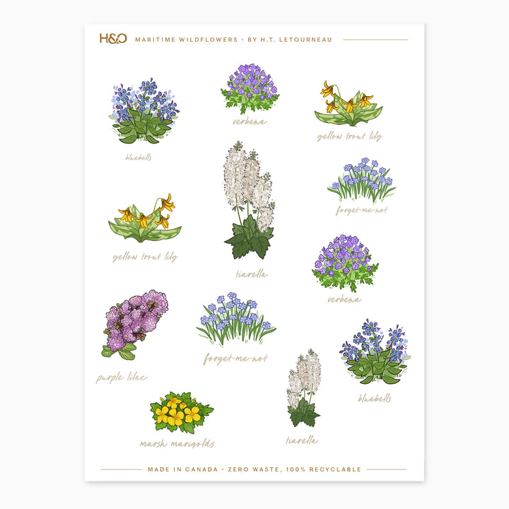 Maritime Wildflowers Stickers