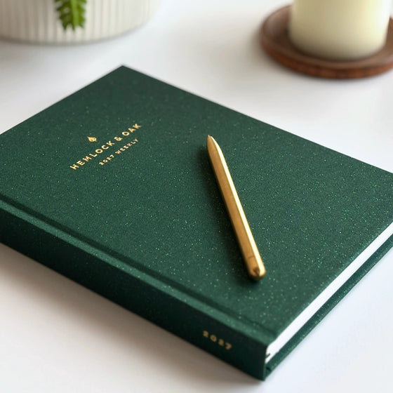 2027 Weekly Planner (Hardcover, Vertical, Heritage 120gsm) in Mystic Forest #color_mystic forest