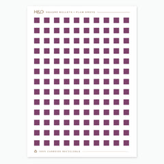 Square Bullet Stickers