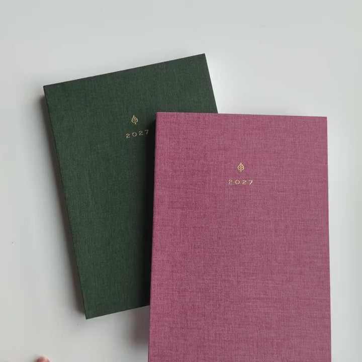 Flip-through of the 2027 A5 Minimalist Horizontal Planner interior pages.