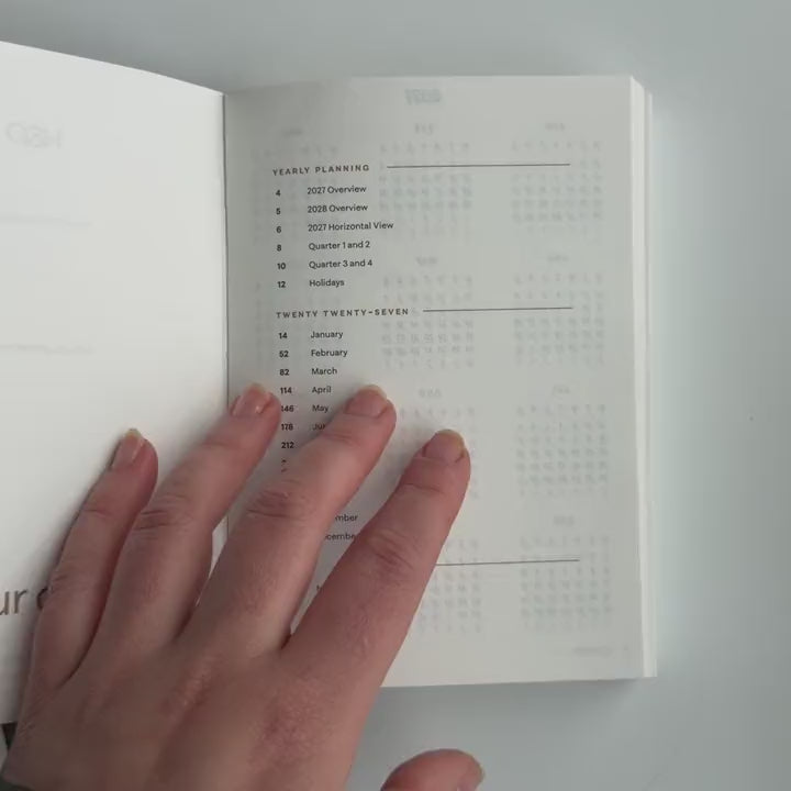 Flip-through of the 2027 A6 Daily Planner interior pages.