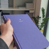 2027 B5 Minimalist Vertical Planner (Hardcover, Heritage 120gsm) in Fae, held in hand #color_fae